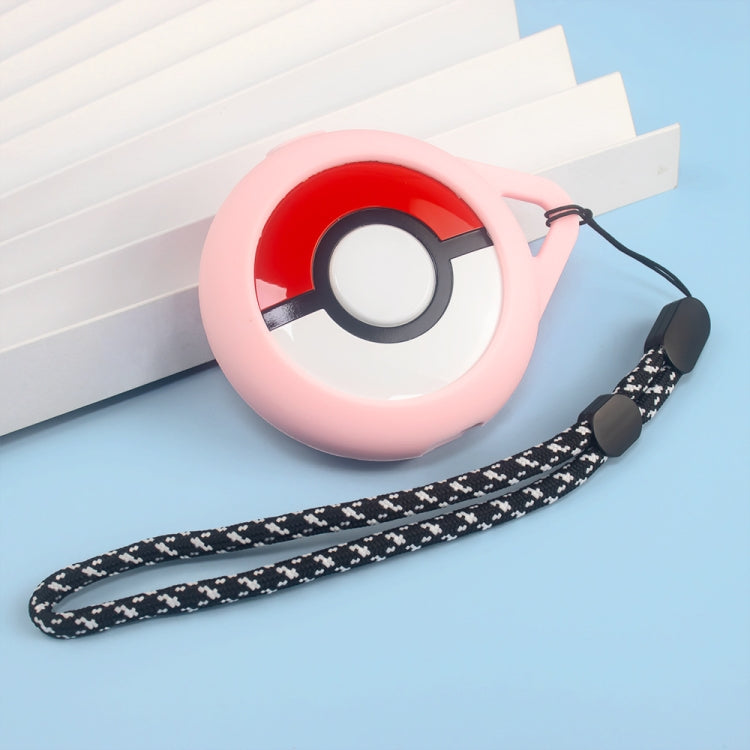 For Pokemon Go Plus+ Sleep Monitor Poke Ball Anti-fall Silicone Protective Case(Pink)