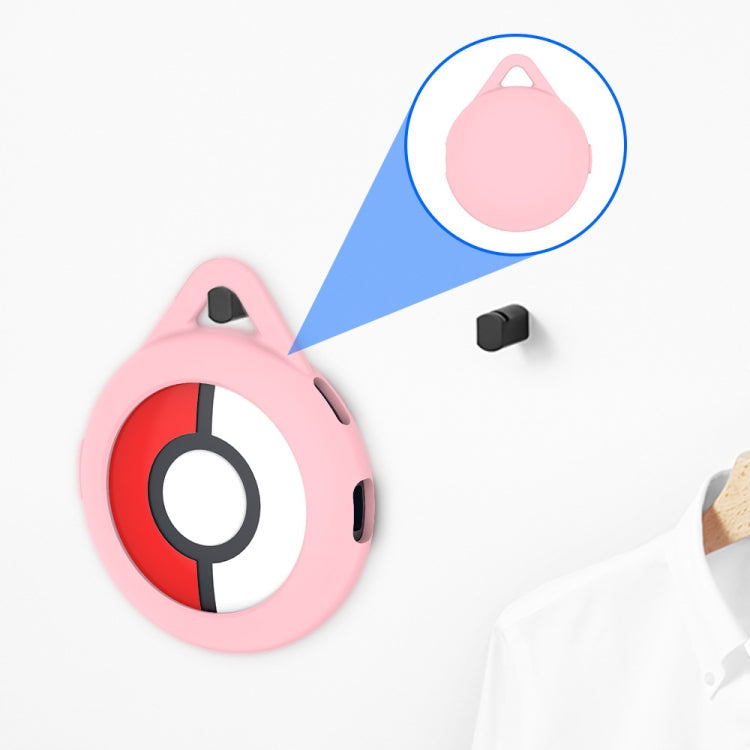 For Pokemon Go Plus+ Sleep Monitor Poke Ball Anti-fall Silicone Protective Case(Luminous Blue)
