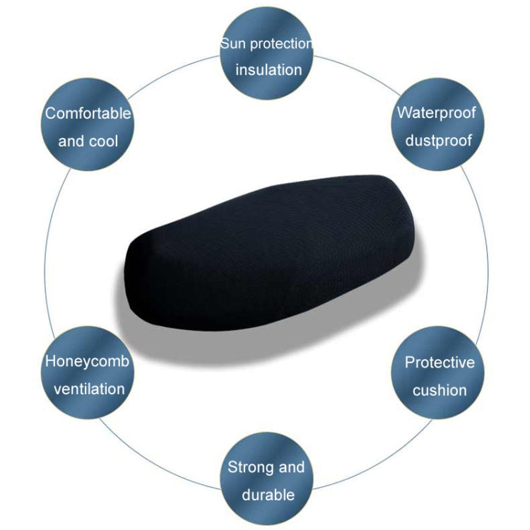 80x60cm Electric Vehicle Motorcycle Seat Cushion Thickened Sun Protection Cover