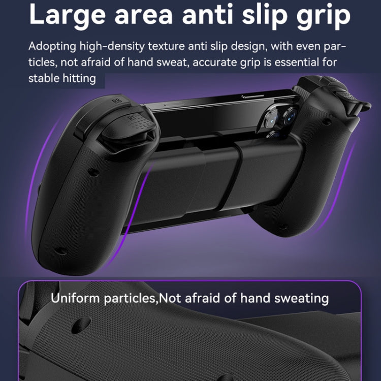 D8 Mobile Phone Stretch Band Light Gamepad Dual Hall Wireless Bluetooth Somatic Vibration Grip for PC / Android / IOS / Tablet / PS3 / PS4 / Switch, Color: White