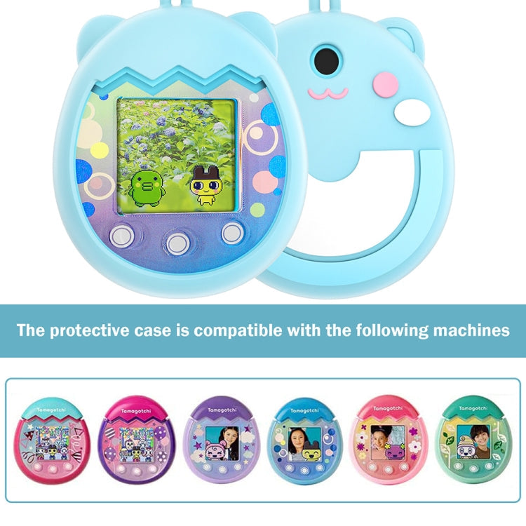 For Tamagotchi Pix Cartoon Electronic Pet Gaming Machine Silicone Protective Cover, Color: Pink