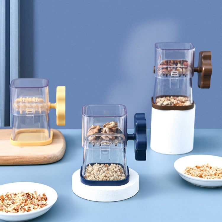 Nut Chocolate Manual Crusher Food Chopper Grinder for Making Toppings(Yellow)
