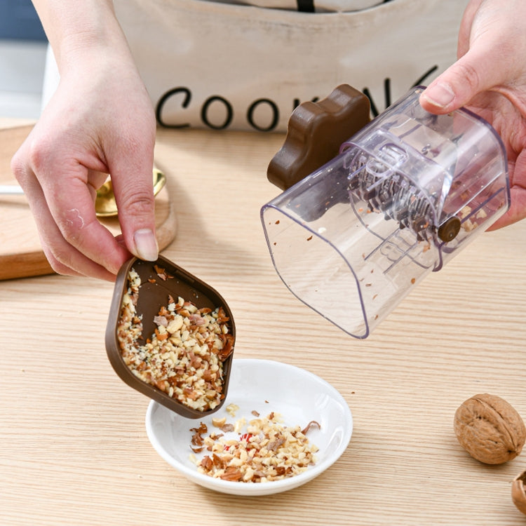 Nut Chocolate Manual Crusher Food Chopper Grinder for Making Toppings(Yellow)