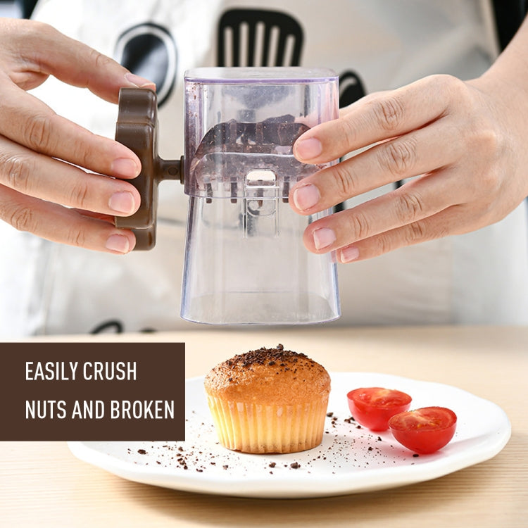 Nut Chocolate Manual Crusher Food Chopper Grinder for Making Toppings(Yellow)