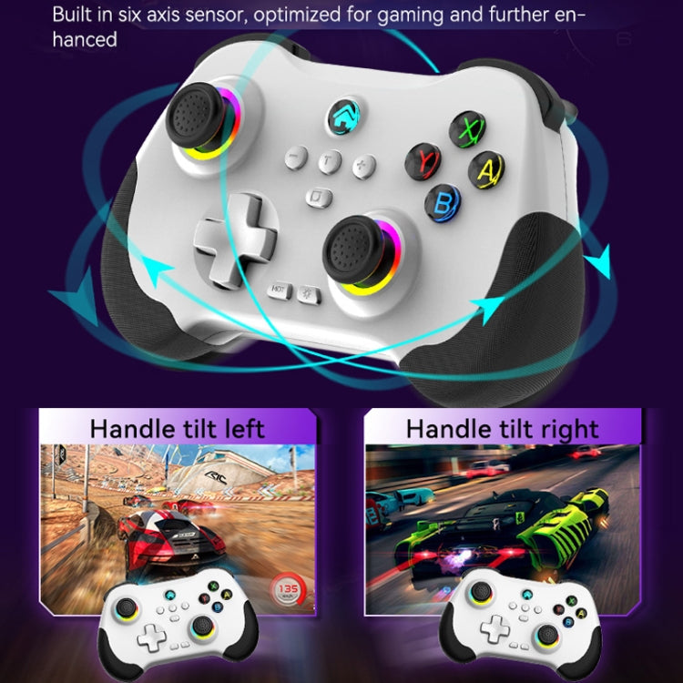 Z01 Wireless Gaming Vortex Dual Hall Body Grip For Switch / PS3 / PS4 / Adroid / IOS(White)