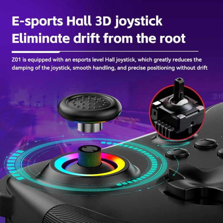 Z01 Wireless Gaming Vortex Dual Hall Body Grip For Switch / PS3 / PS4 / Adroid / IOS(green)