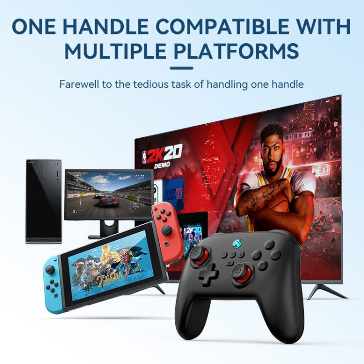 Wireless Bluetooth Gamepad With Wakeup Vibration Body Gamepad For Switch / Android / Apple / PC(Green)