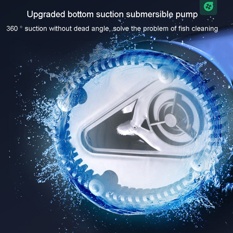 JN-311 12W Anti-Dry Burning Bottom Suction Pump Fish Tank Suction Feces Wigwam Bonsai Submersible Pumps(EU Plug)