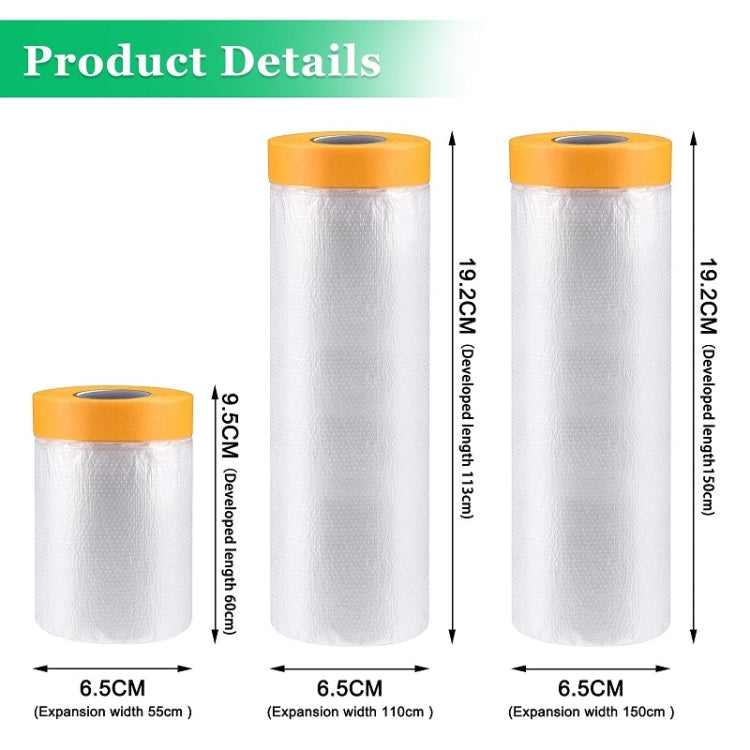 55cm x 20m Furniture Wall Decoration Dustproof Masking Film Car Protective Film