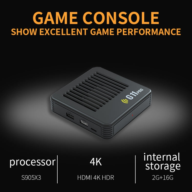G11 PRO Game Machine TV Box Dual System HDMI HD 4K Retro Arcade, Style: 64G+Charging Handle