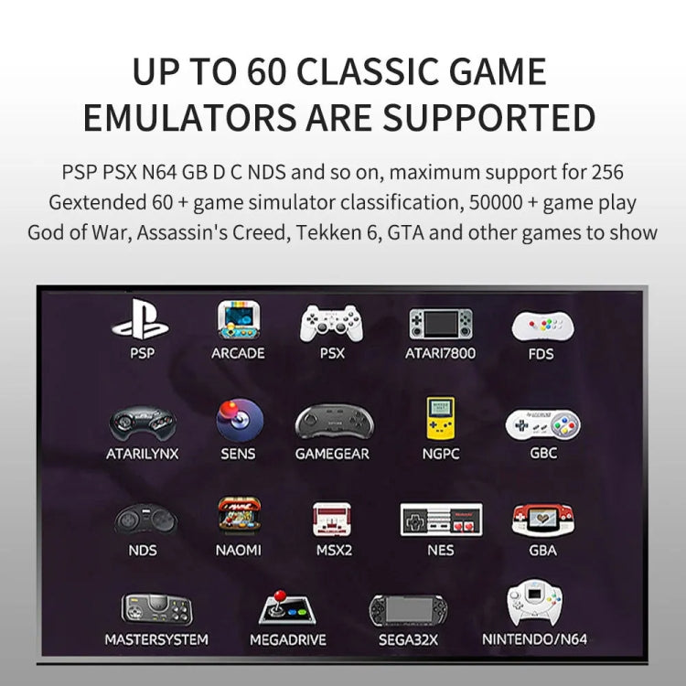 G11 PRO Game Machine TV Box Dual System HDMI HD 4K Retro Arcade, Style: 128G+Charging Handle