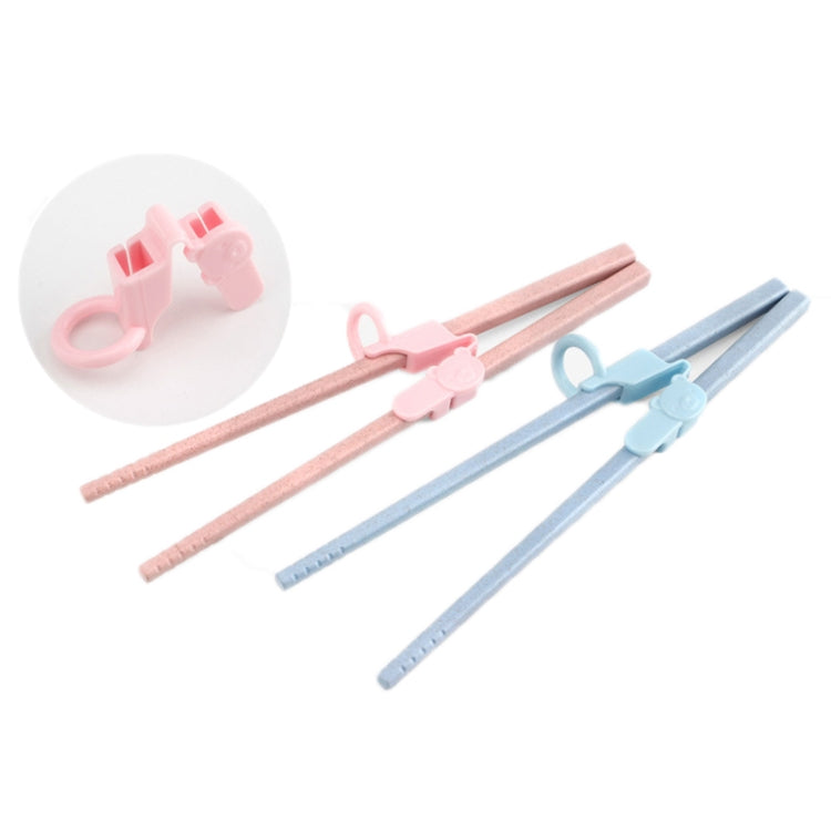 3pcs/set Children Chopstick Grip Corrector Non-slip Practice Chopsticks Finger Cots, Random Packaging Delivery(Blue)