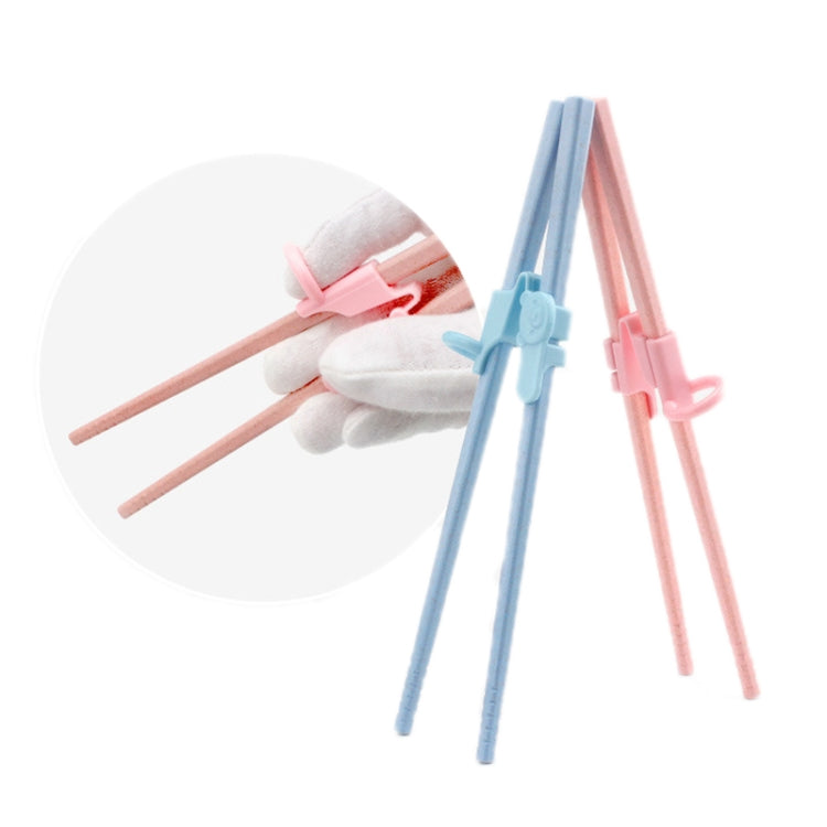 3pcs/set Children Chopstick Grip Corrector Non-slip Practice Chopsticks Finger Cots, Random Packaging Delivery(Blue)