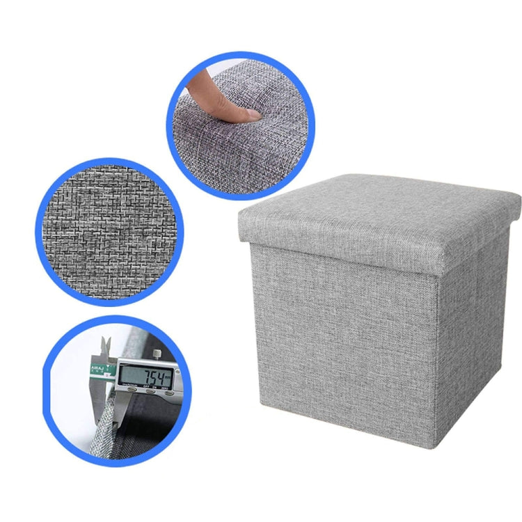 Home Foldable Fabric Storage Chairs Multifunctional Square Sofa, Color: Sky Blue