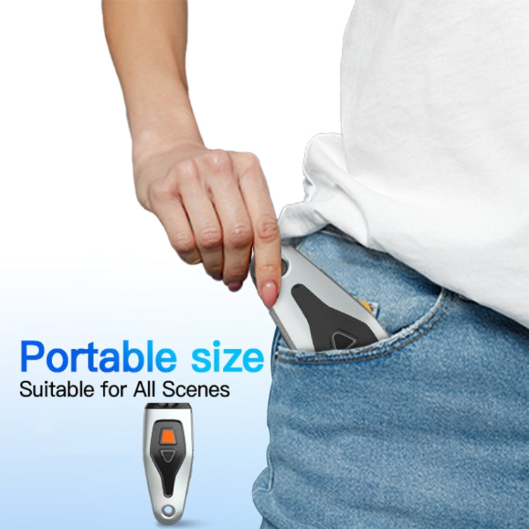 Dual Probe Dual Drive Ultrasonic Stop Barker Pet Trainer(Silver Gray)
