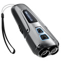 Dog Repeller Ultrasonic Pet Anti-Barking Training Device High Power Dog Repellent With LED Flashlight(Gray)