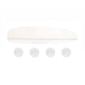 Leaf Shape Kitchen Sink Silicone Water Deflector Home Dishwashing Suction Cup Anti-splash Tools(White)