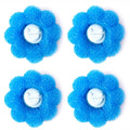 4pcs /Set Household Anti-tangle Laundry Balls Anti-knotting Laundry Cleaning Ball for Washing Machine(Blue)