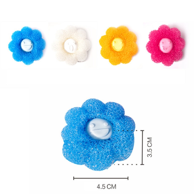 4pcs /Set Household Anti-tangle Laundry Balls Anti-knotting Laundry Cleaning Ball for Washing Machine(Pink)