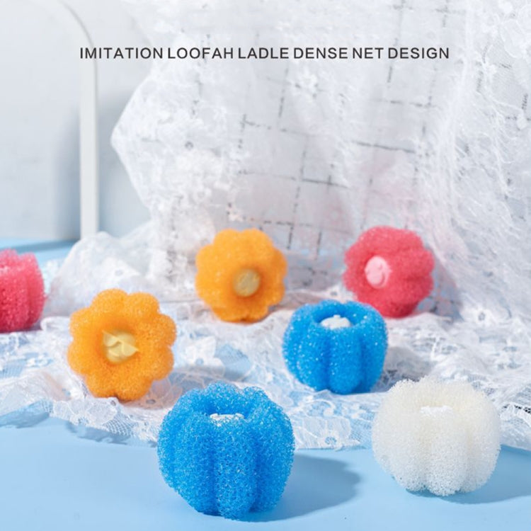 4pcs /Set Household Anti-tangle Laundry Balls Anti-knotting Laundry Cleaning Ball for Washing Machine(Blue)