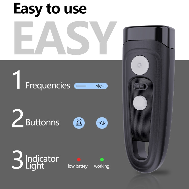 Ultrasonic Dog Repeller Stop Barker Pet Trainer(Black)