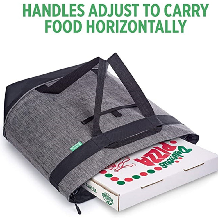 Foldable Oxford Cloth Handheld Aluminum Foil Ice Bag Large Capacity Picnic Tote Bag Waterproof Dirty Resistant Lunch Insulation Bag(Dark Gray)