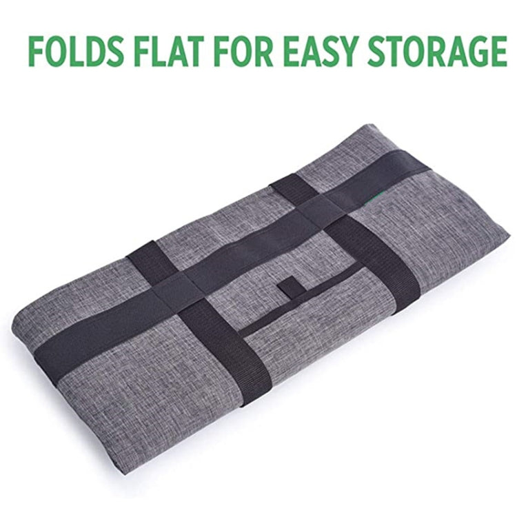 Foldable Oxford Cloth Handheld Aluminum Foil Ice Bag Large Capacity Picnic Tote Bag Waterproof Dirty Resistant Lunch Insulation Bag(Dark Gray)