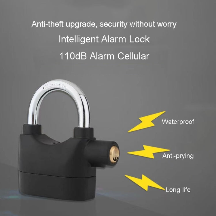 Short Beam Model Outdoor Door Anti-Theft Alarm Lock Waterproof Anti-Pick Motorcycle Bicycle Padlock