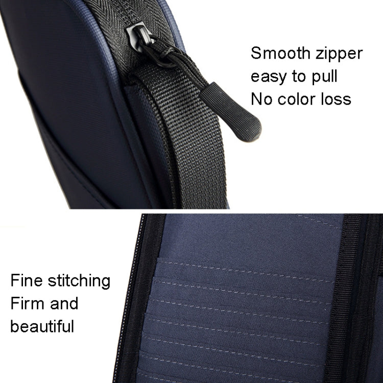 RFID Anti-Theft Certificate Storage Package Oxford Cloth Handheld Travel Passport Card Bag(Black)