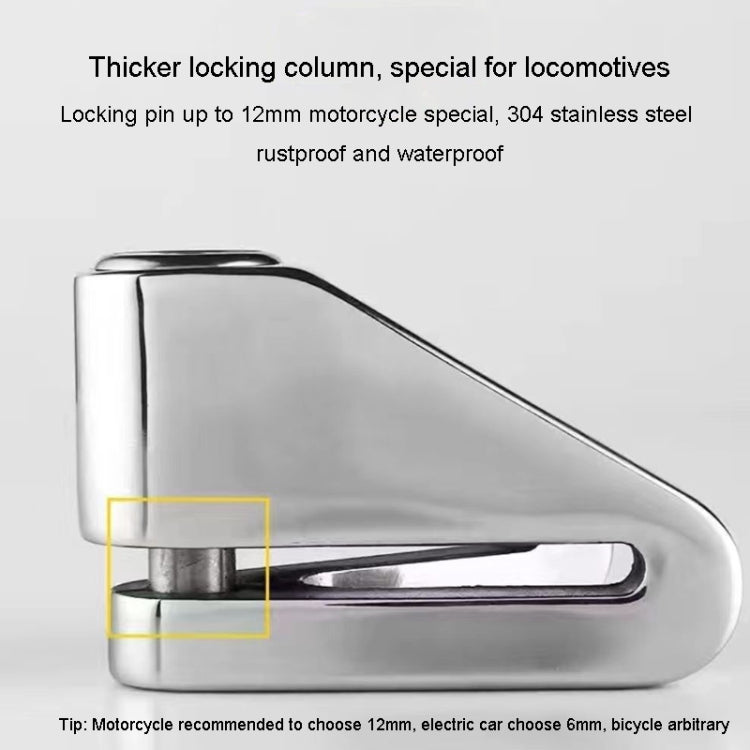 Electrical Vehicle Triangle Disc Brake Lock Universal Alloy Steel Anti-Theft Lock Scooter Padlock(Black)