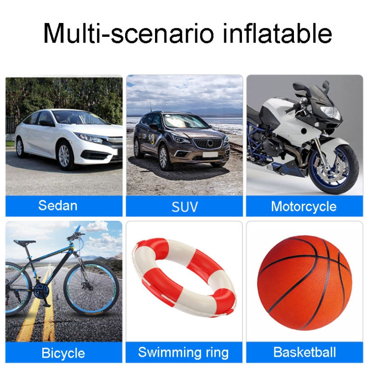Portable Multifunctional Car Inflator Automobile Tire Pneumatic Pump, Model: Wired Pointer
