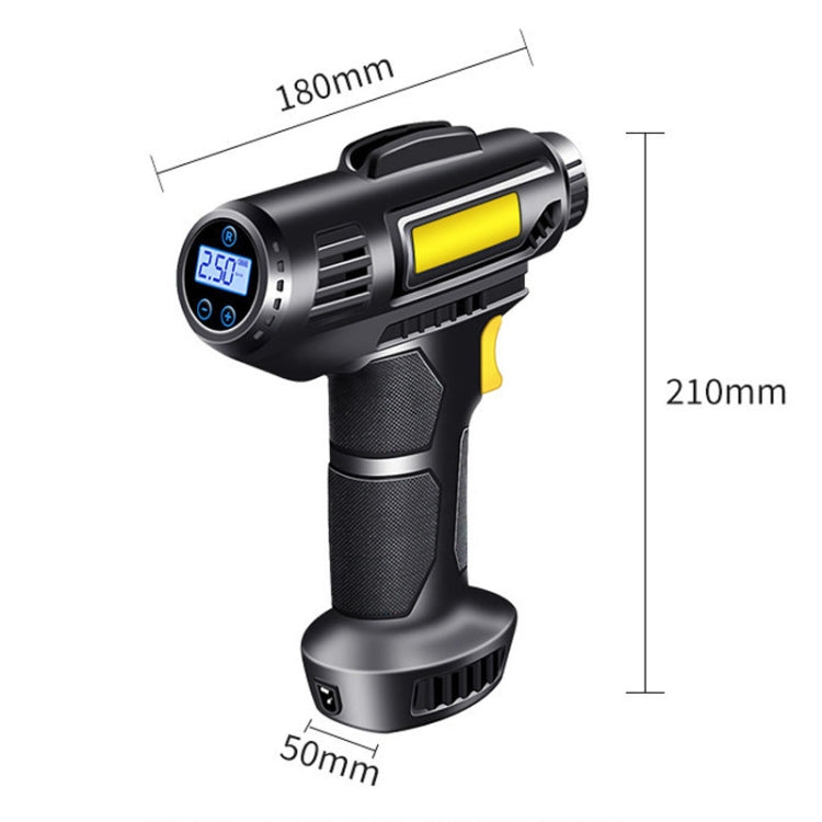 Portable Multifunctional Car Inflator Automobile Tire Pneumatic Pump, Model: Wired Pointer