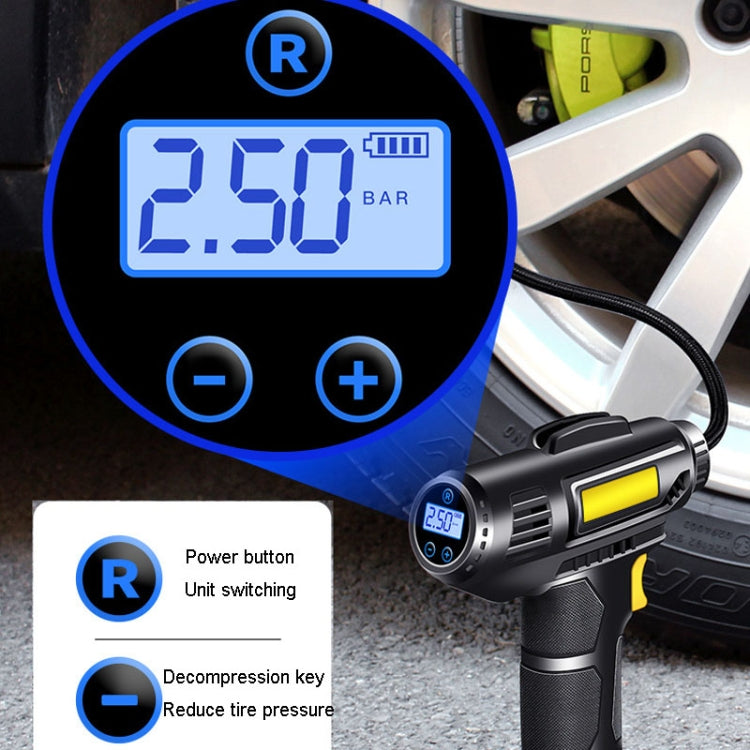 Portable Multifunctional Car Inflator Automobile Tire Pneumatic Pump, Model: Wired Pointer