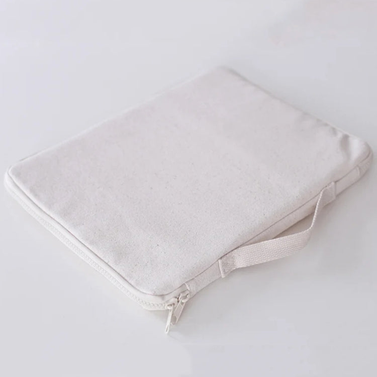 Children Canvas Paintbrush Storage Bag Crayon Organizer Drawing Board Pouch  Without Stationeries(Beige)