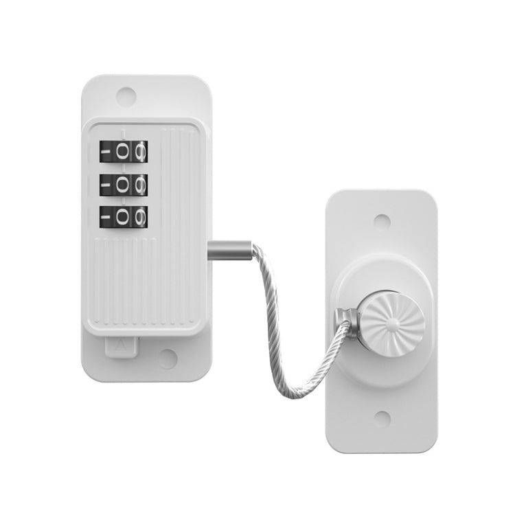 Children Window Safety Lock Limited Positioning Password Refrigerator Lock(White)