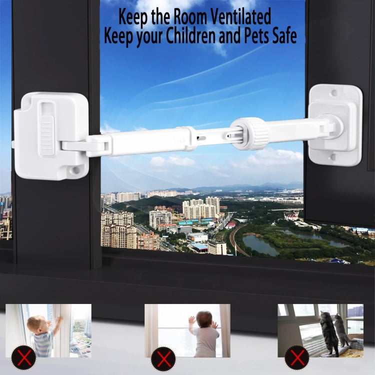 Window Limator Lock Children Safety Lock Anti-Theft Window Lock(Gray)
