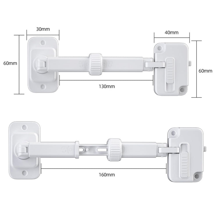 Window Limator Lock Children Safety Lock Anti-Theft Window Lock(Gray)