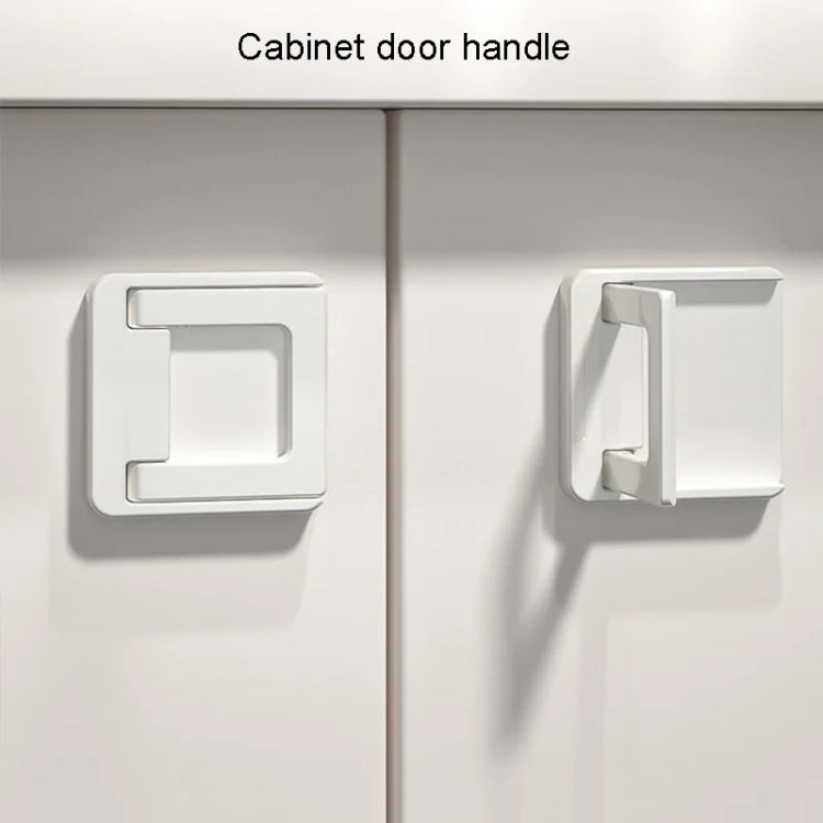 Children Protective Window Lock Flat Movement Doors Drawers Lock Cabinet Door Handle(White)
