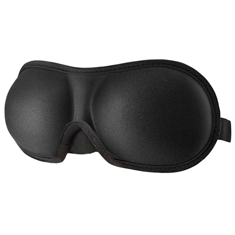 3D Adjustable Silicone Anti-slip Sleep Eye Mask Three-dimensional Memory Foam Eye Protection Mask(Black)