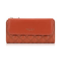 Baellerry N2403 Ladies Long Wallet with Multiple Card Slots Large Capacity Tri-fold Clutch Bag, Color: Brown