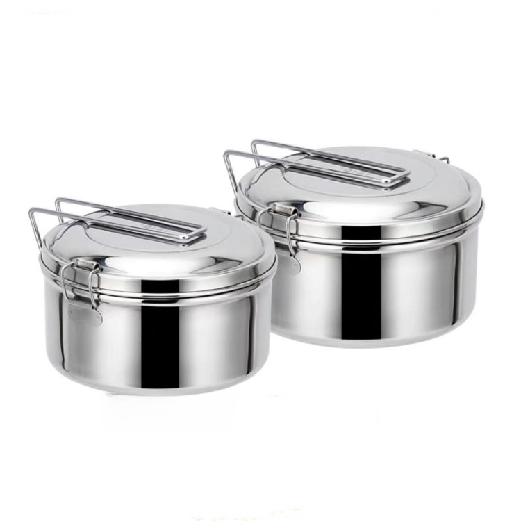 16cm Single Layer 304 Stainless Steel Round Lunch Box