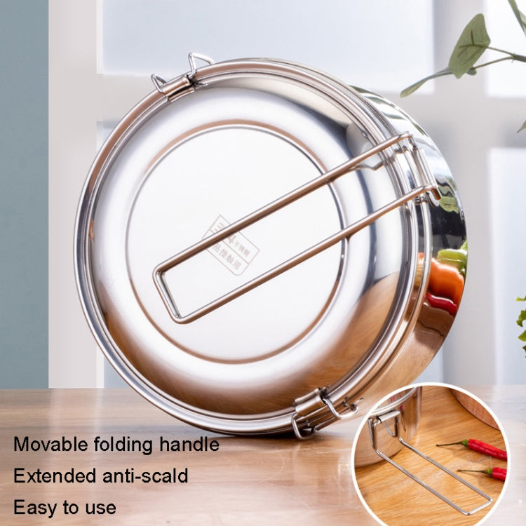 14cm Single Layer 304 Stainless Steel Round Lunch Box