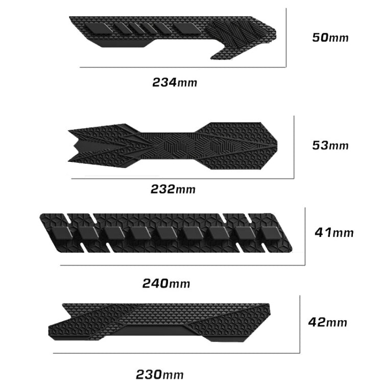 ENLEE E-654 Bicycle Silicone Chainstay Protector Mountain Road Bike Downtube Cover Stickers, Model: E214