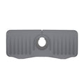 Bathroom Kitchen Silicone Faucet Anti-Splash Drain Mat, Color: Grey(37x14.7x2cm)