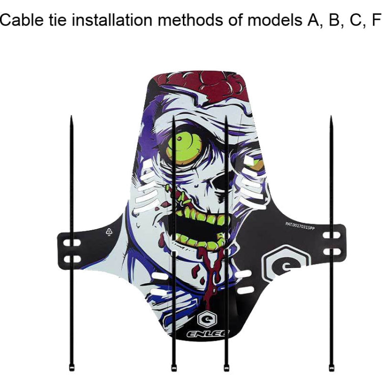 ENLEE E19001 Bicycle Front And Rear Universal Fenders Mountain Bike Mini Shield, Model: B Model