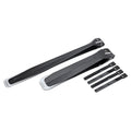 ENLEE E-641316 6pcs /Set Bicycle Extended Front And Rear Mudguards Road Bike Quick Detachable Fenders, Style: Black Model