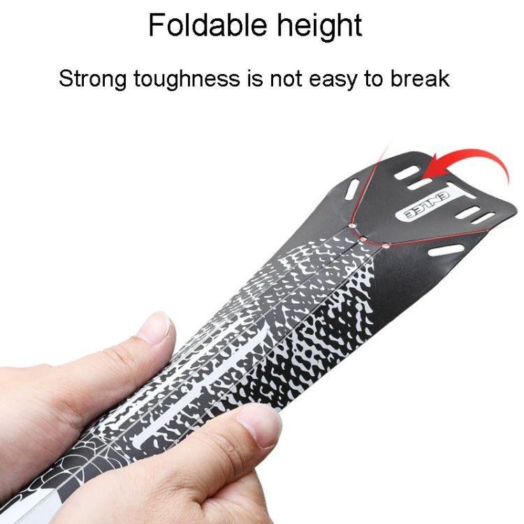 ENLEE E-641316 6pcs /Set Bicycle Extended Front And Rear Mudguards Road Bike Quick Detachable Fenders, Style: Anime Model