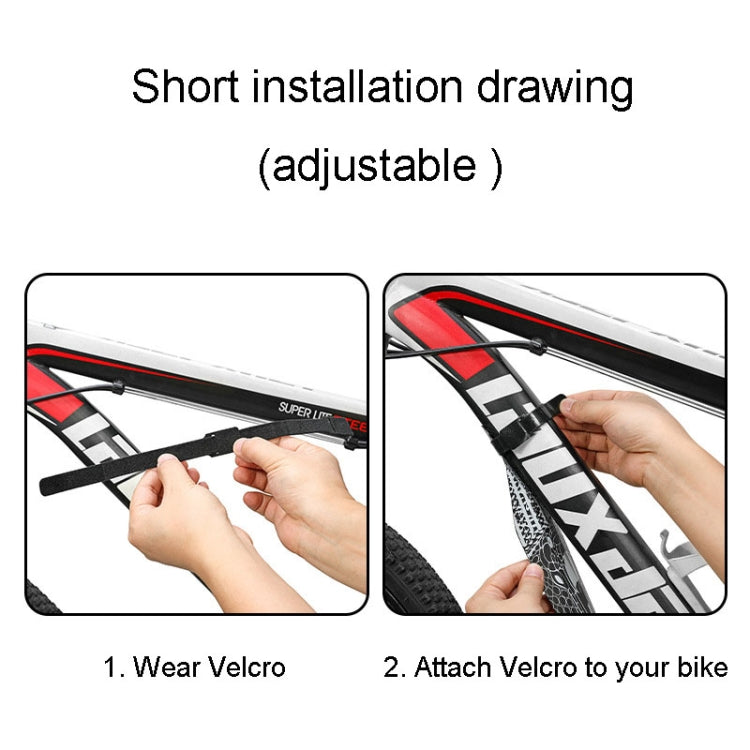 ENLEE E-641316 6pcs /Set Bicycle Extended Front And Rear Mudguards Road Bike Quick Detachable Fenders, Style: Diamond Model