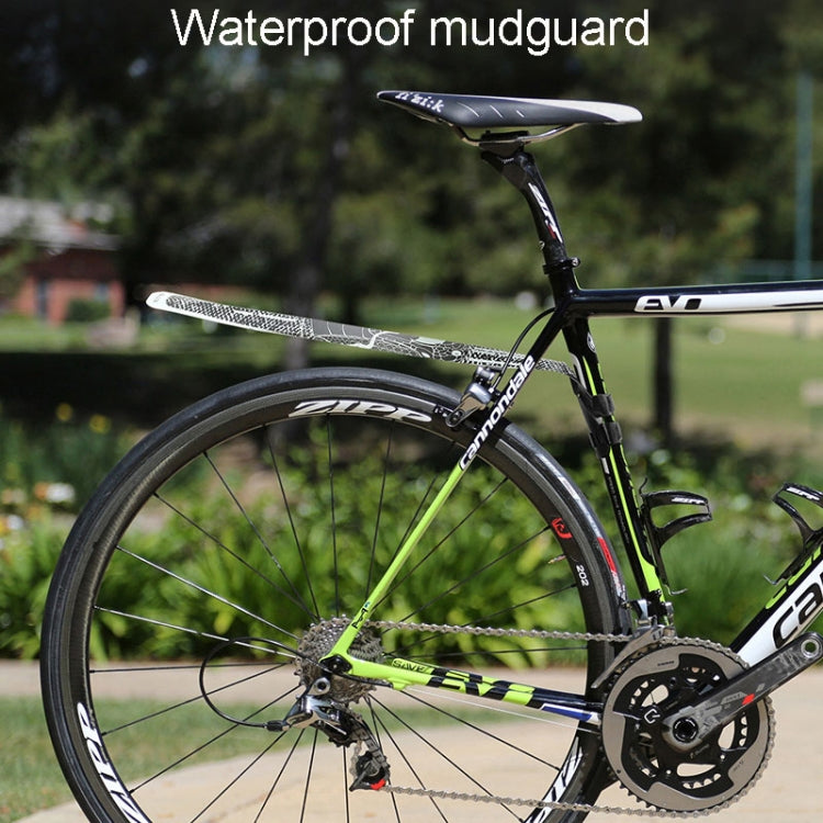 ENLEE E-641316 6pcs /Set Bicycle Extended Front And Rear Mudguards Road Bike Quick Detachable Fenders, Style: Diamond Model