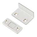 90 Degree No-Punch Invisible Door Suction Thin Section Wardrobe Sliding Door Magnetic Suction(Silver)